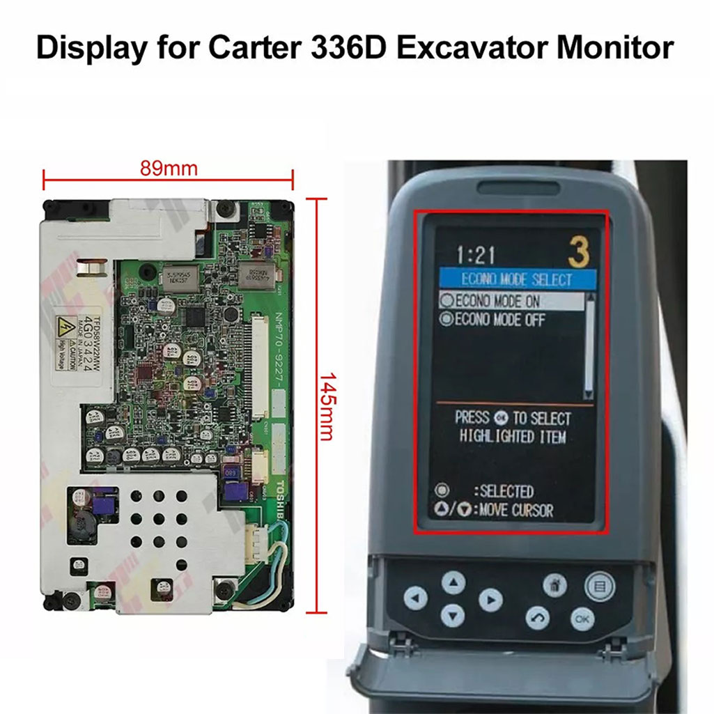 Heavy Equipment Hitachi - Display For Carter E320 323 336D