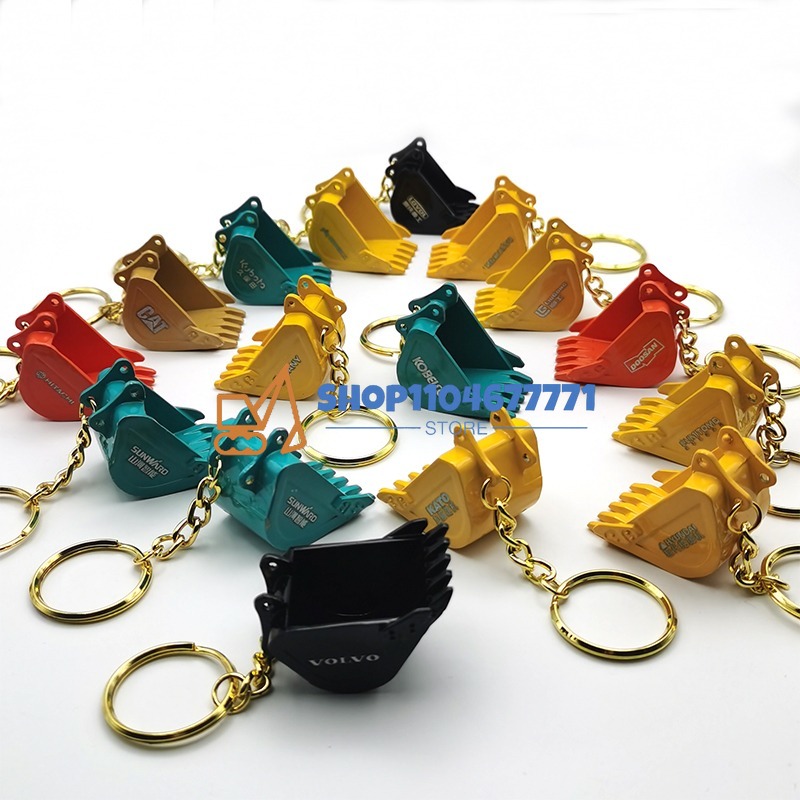 Heavy Equipment Hitachi - With Bucket Key Chain for Kobelco