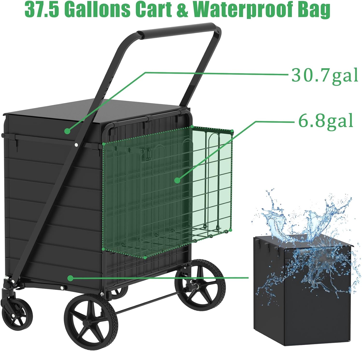 Heavy Duty Folding Shopping Ca - огляд і ціна Heavy Equipment Washing