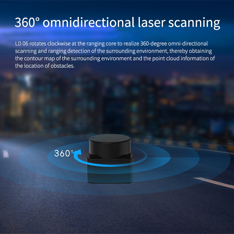 LD06 Lidar portable 360 degree - огляд і ціна Laser Level Rotary